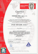 Certifikát č. 2