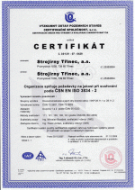 Certifikát svařování - kovové konstrukce a jejich díly dle ČSN EN ISO 3834-2 (ČSN 73 2601, ČSN 73 2603)