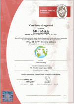 Certifikát č. 1