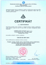 Certifikát č. 1 