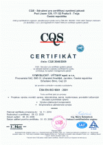 Certifikát č. 2 