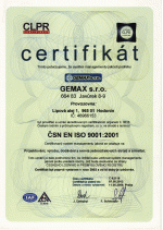 Certifikát č. 2