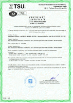 Certifikát autonómnych destilátorov