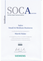 SOCA - Siemens Open Communications Associate Sales Small & Medium Business (Certificate) Approved Partner