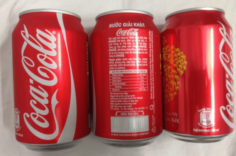 Coca Cola Soft Drink 330ml.