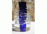 Skleněná váza s bublinami - Studiové sklo