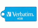 Verbatim STORE,N,GO Micro, USB 2.0, 4 GB, karibská modrá, 47420, pre archiváciu dát