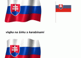 SR - vlajky na šírku