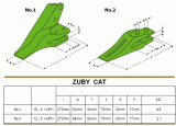 ZUBY  New Holland / CAT / Fiat Hitachi Zub rovný stredový krajný rohový na lyžice lopaty