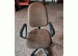 Židle kancelářská plastová hnědá (15054.)