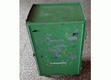 Skříňka plechová zelená na kolečkách 420x550x930 (15107.)