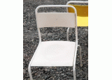 Retro židle plastová - bílé (14968.)