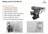 CNC frézovanie TOS FNGJ 32. Ponúkam voľnú výrobnú kapacitu / kooperáciu.
