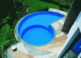 Betónové bazény s DLW fóliou