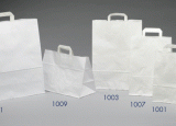 Strojní papírové tašky s plochými papírovými uchy