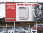 Billboard - Viadrus - kotel jako víno