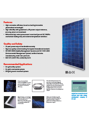 Solárny panel 270 Watt