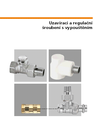 Uzavírací a regulační šroubení s vypouštěním 