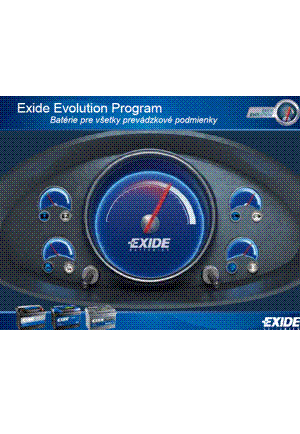 EXIDE EVOLUTION PROGRAM - Batérie pre všetky prevádzkové podmienky